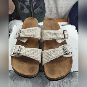 Torrid Fabric 2-Strap Slide Sandals Men's Size 12WW